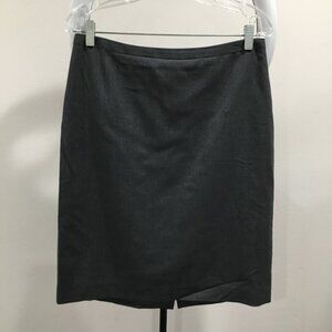 BROOKS BROTHERS Gray Wool Blend Straight Pencil Skirt